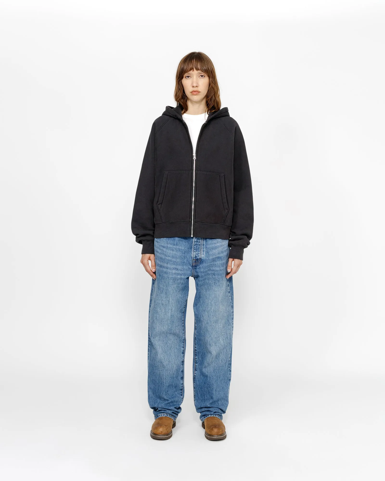 FLEECE RAGLAN ZIP HOODIE