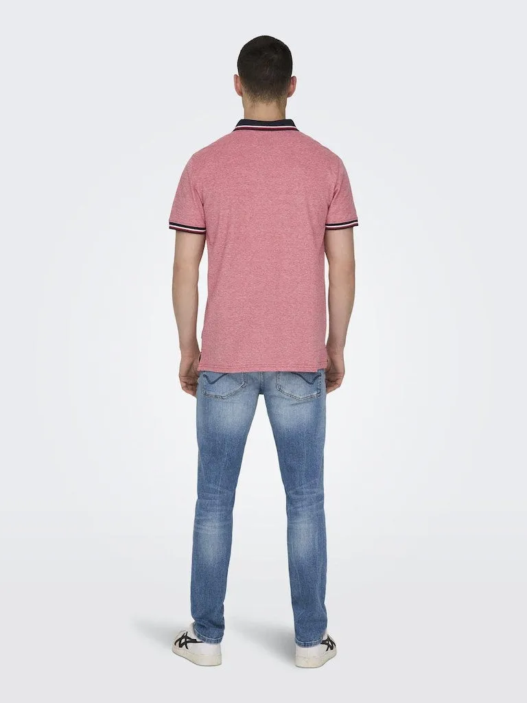 Fletcher Slim Short Sleeve Polo | Racing Red