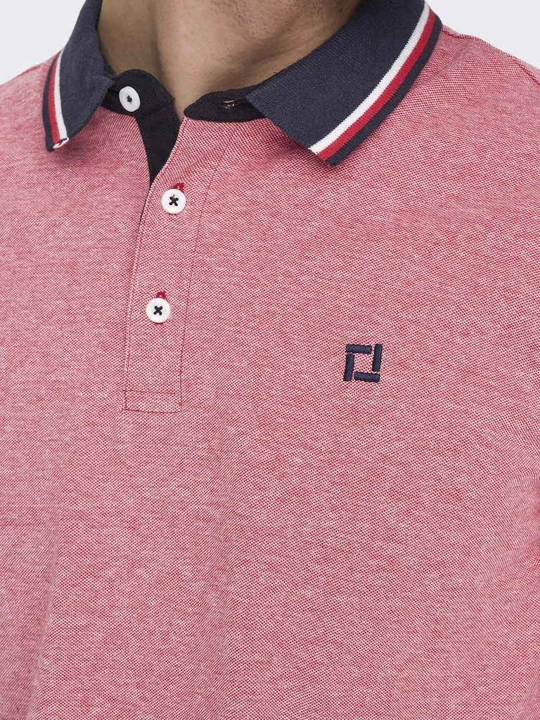 Fletcher Slim Short Sleeve Polo | Racing Red