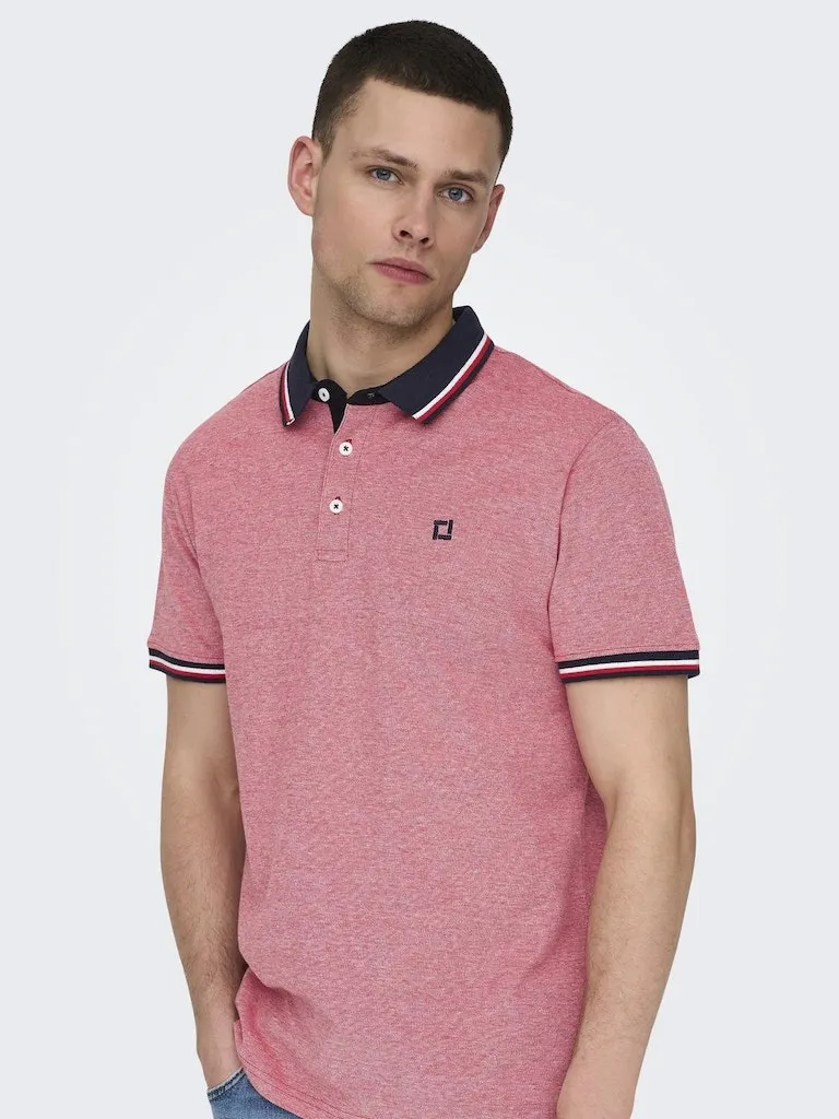 Fletcher Slim Short Sleeve Polo | Racing Red