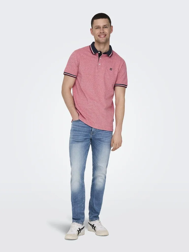 Fletcher Slim Short Sleeve Polo | Racing Red