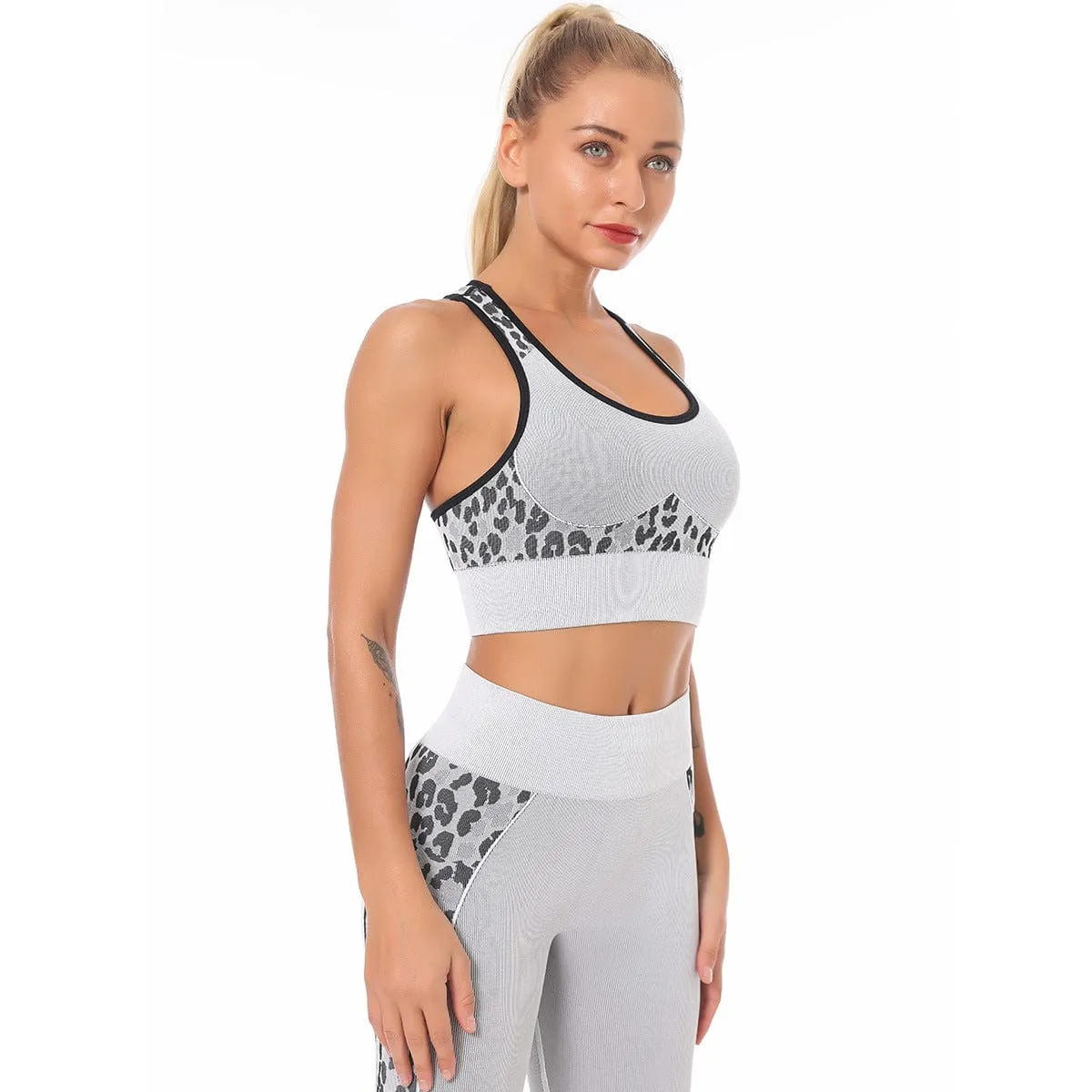 Floral Camo Seamless Sports Bra
