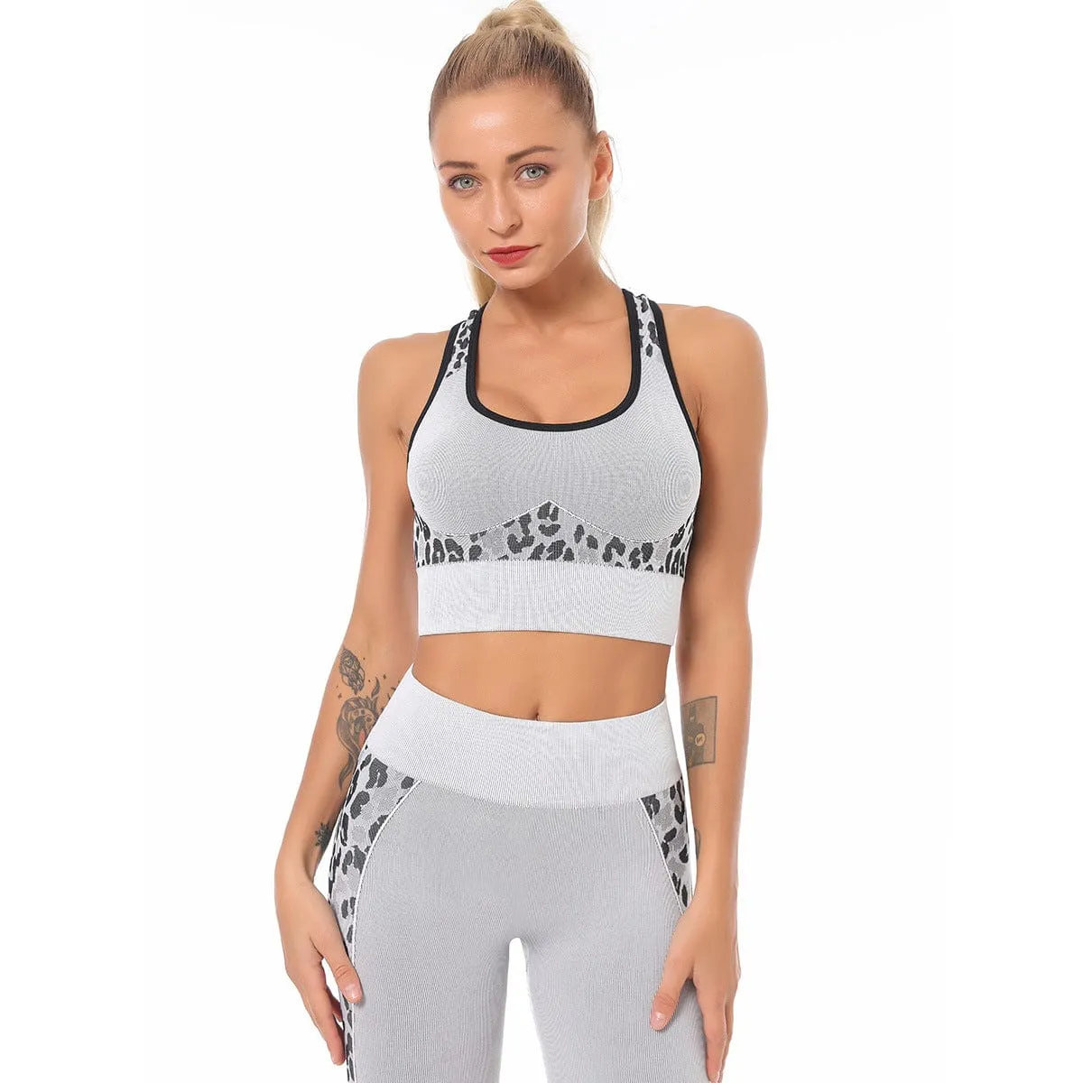Floral Camo Seamless Sports Bra