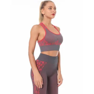 Floral Camo Seamless Sports Bra