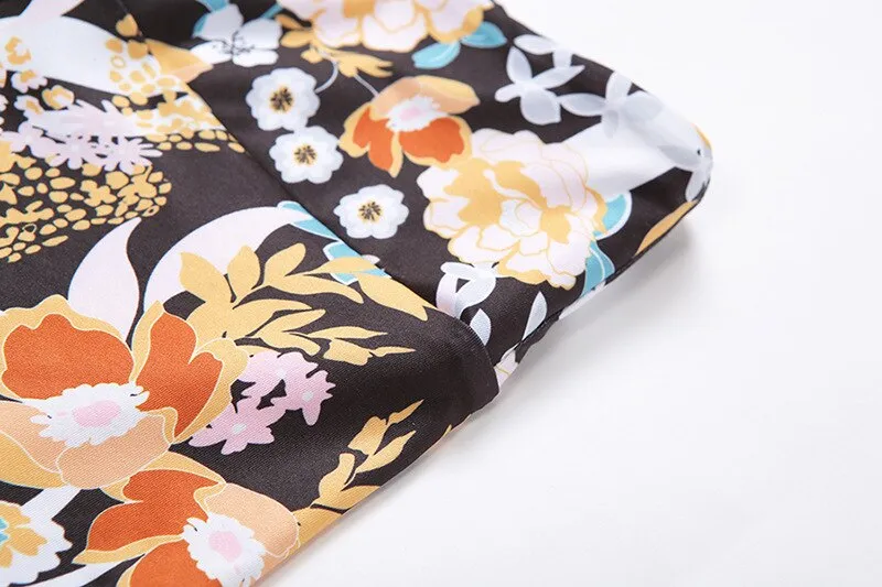 Flower Print Yoga Fitness Clothing For Women Vest Crop Top Leggings Sports Pants Suit Gym Fitness Jogging Slim Tracksuit Outfits