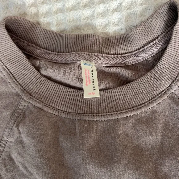 FP Movement Where The Wind Blows Crewneck Sweater in Cashmere Mauve Small $78