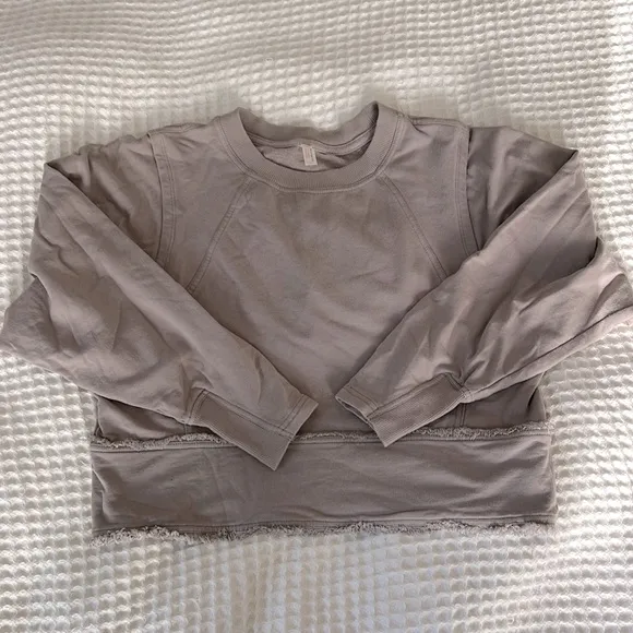 FP Movement Where The Wind Blows Crewneck Sweater in Cashmere Mauve Small $78