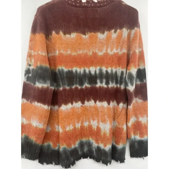 Free People Sandrine Rose Sweater size XS Tie Dye Wool Cashmere Paradise Circus