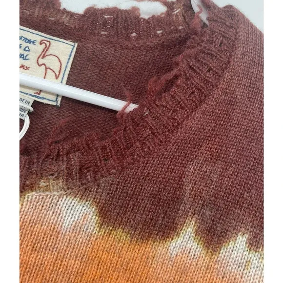 Free People Sandrine Rose Sweater size XS Tie Dye Wool Cashmere Paradise Circus