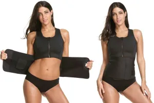 Full Upper Body Sauna Vest - Waist Trainer and Sauna Suit in ONE!