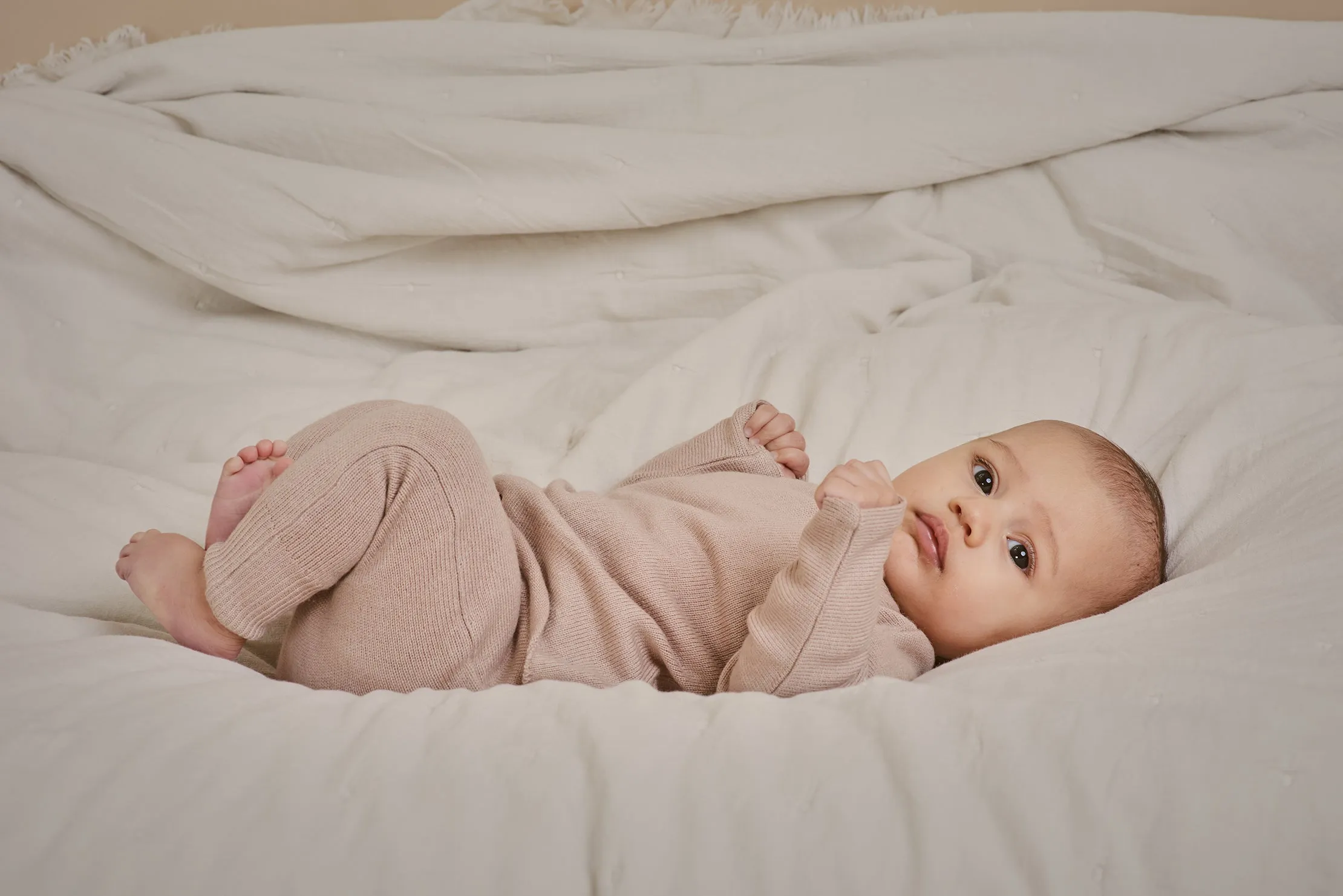 Funnel Sweater & Footless Leggings Set - Rose