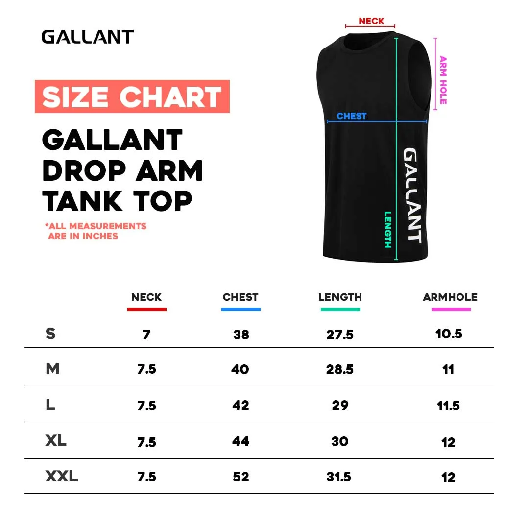 Gallant Drop Armhole Tank Top - Drop Arm Vest
