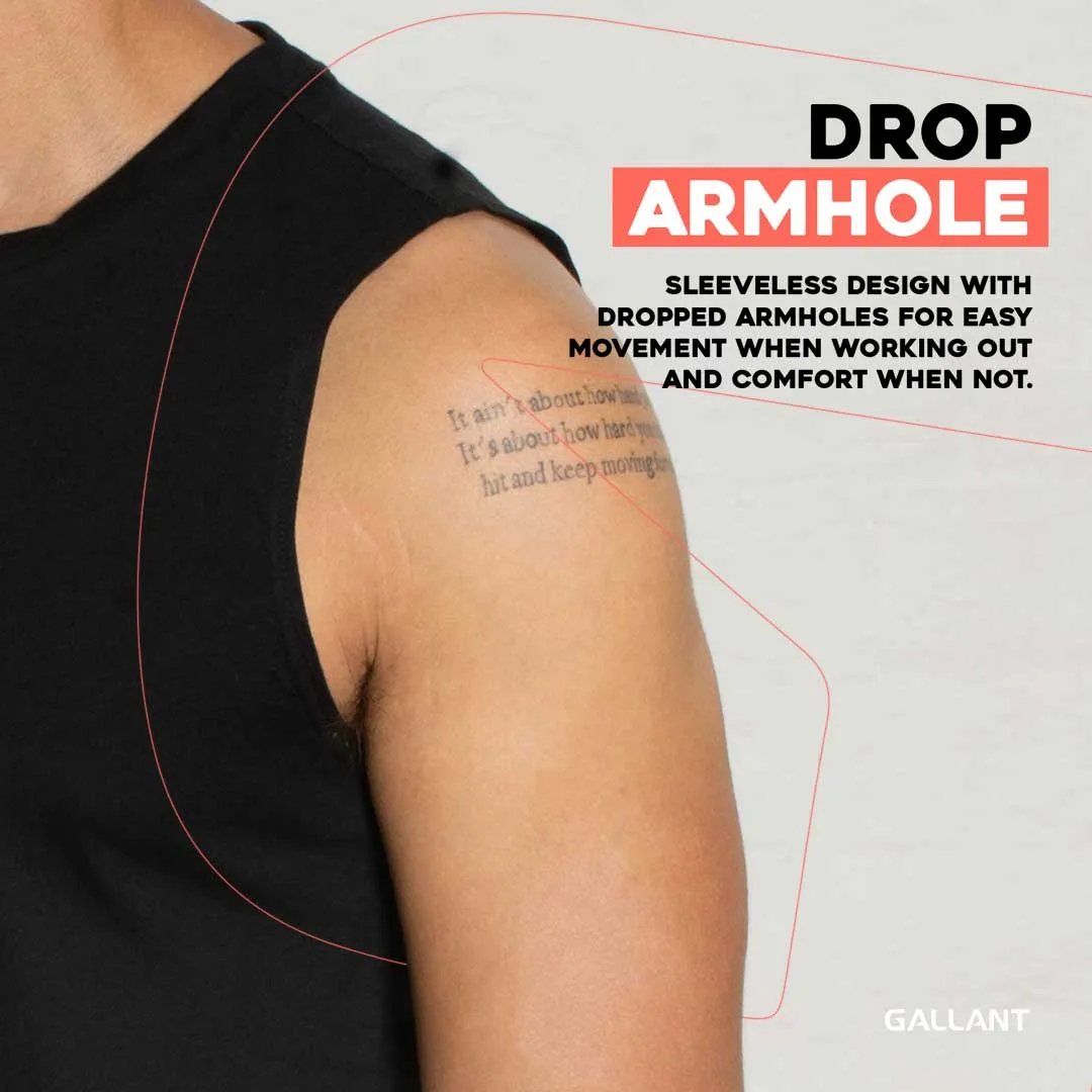 Gallant Drop Armhole Tank Top - Drop Arm Vest