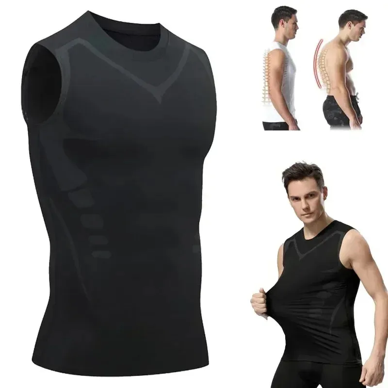 GFOUK Ionic Shaping Vest | Men's Slim Fit Sports Top