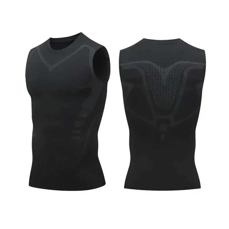GFOUK Ionic Shaping Vest | Men's Slim Fit Sports Top