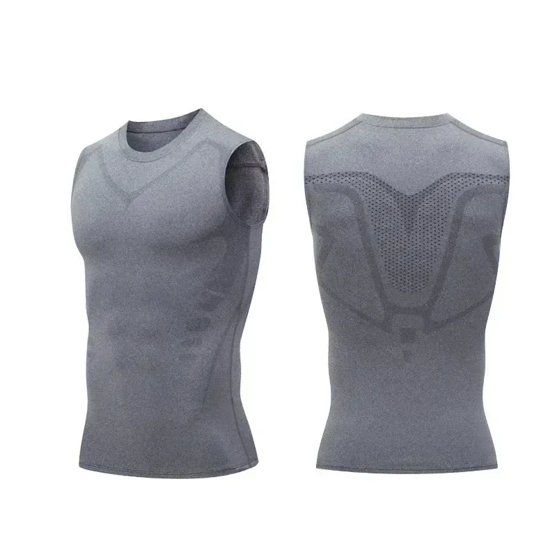 GFOUK Ionic Shaping Vest | Men's Slim Fit Sports Top
