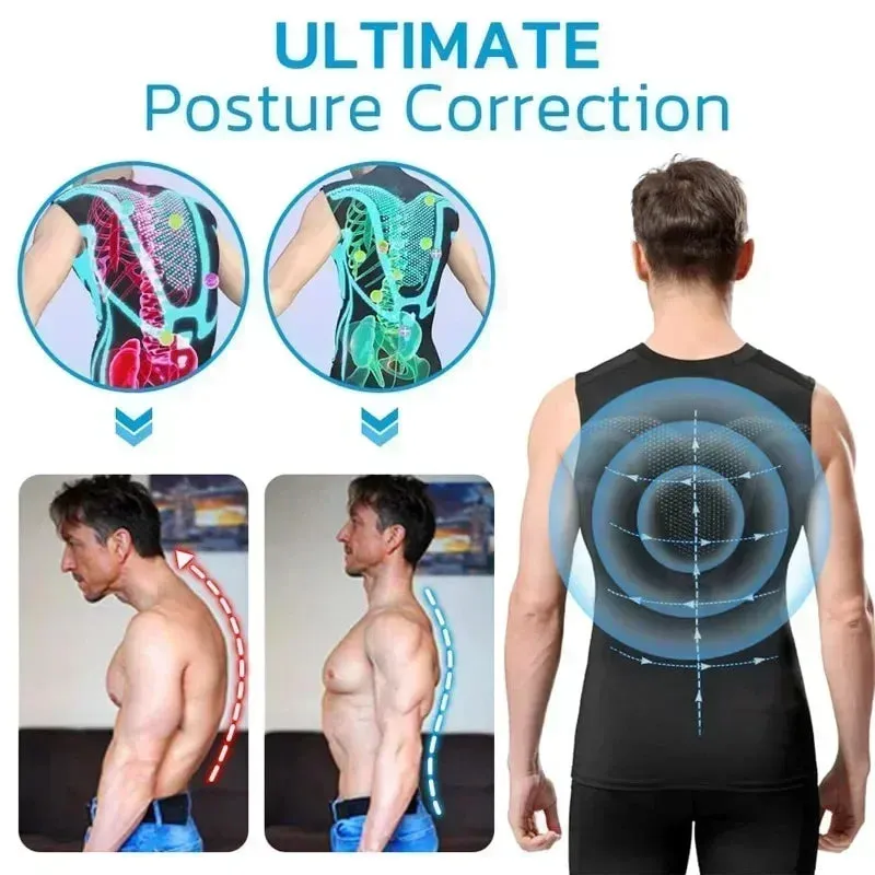 GFOUK Ionic Shaping Vest | Men's Slim Fit Sports Top