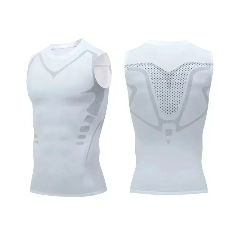 GFOUK Ionic Shaping Vest | Men's Slim Fit Sports Top