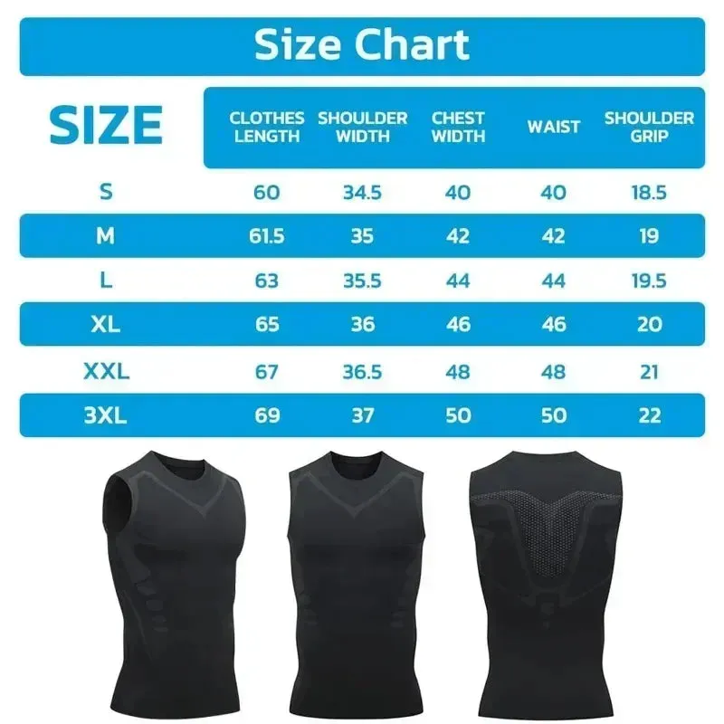 GFOUK Ionic Shaping Vest | Men's Slim Fit Sports Top