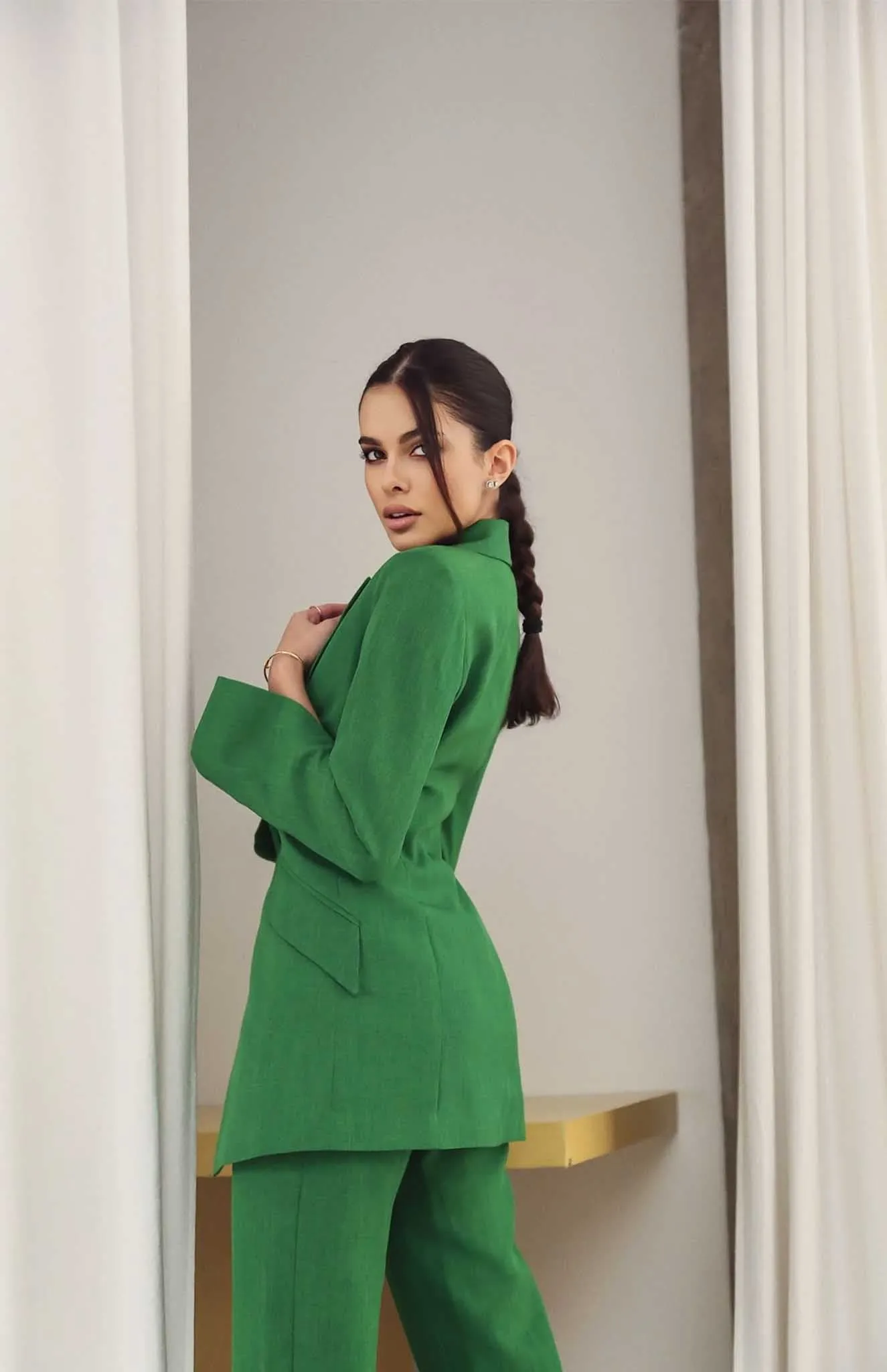 Gloria  | Green Blazer Sets