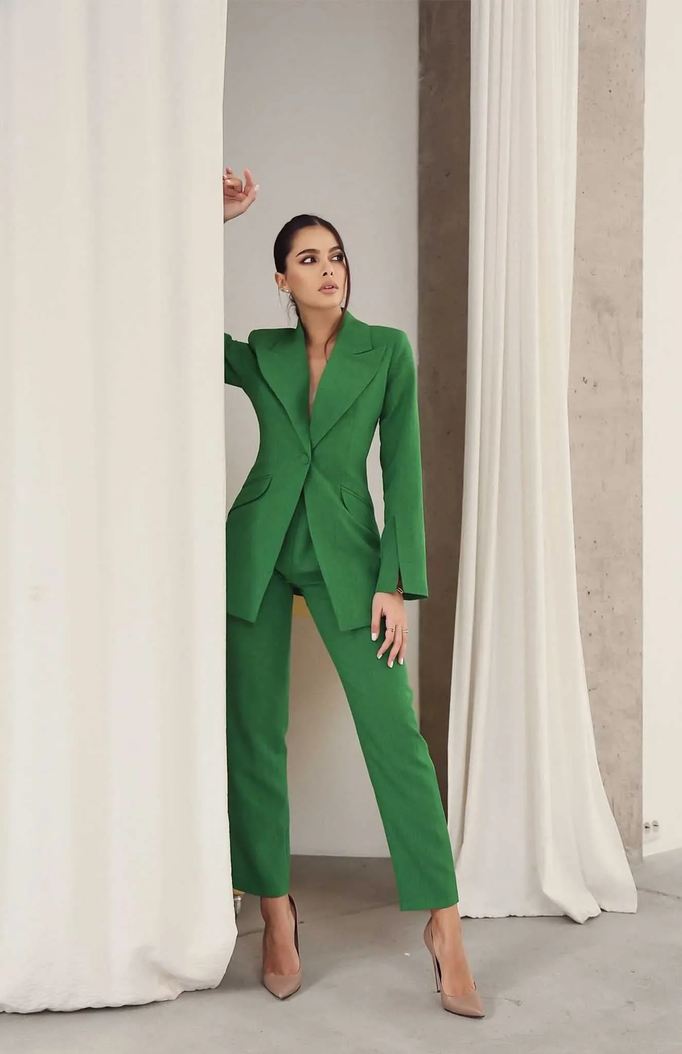 Gloria  | Green Blazer Sets