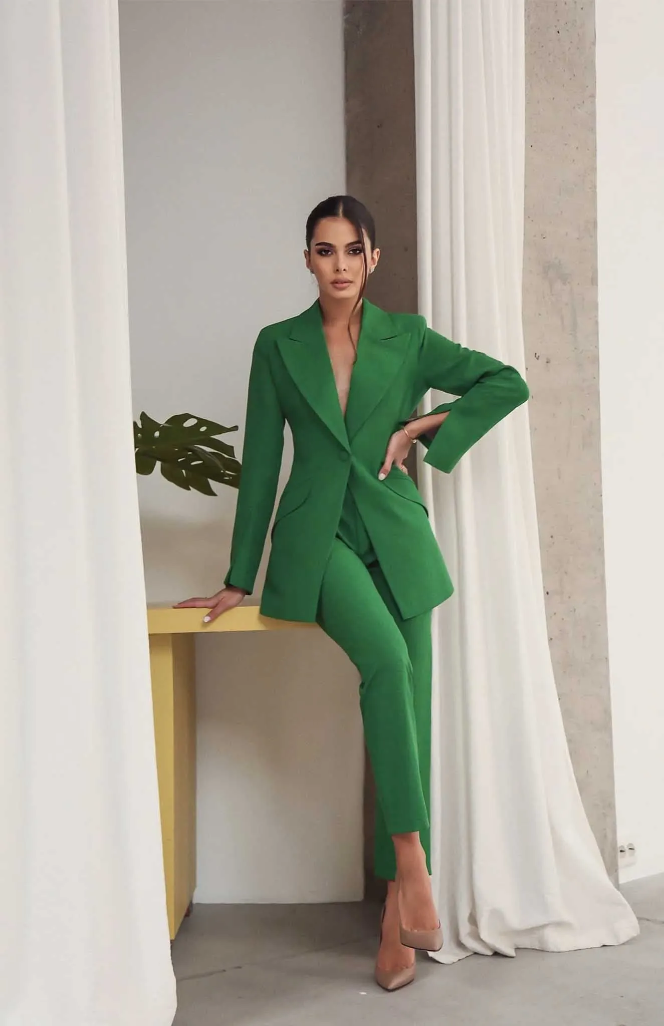 Gloria  | Green Blazer Sets