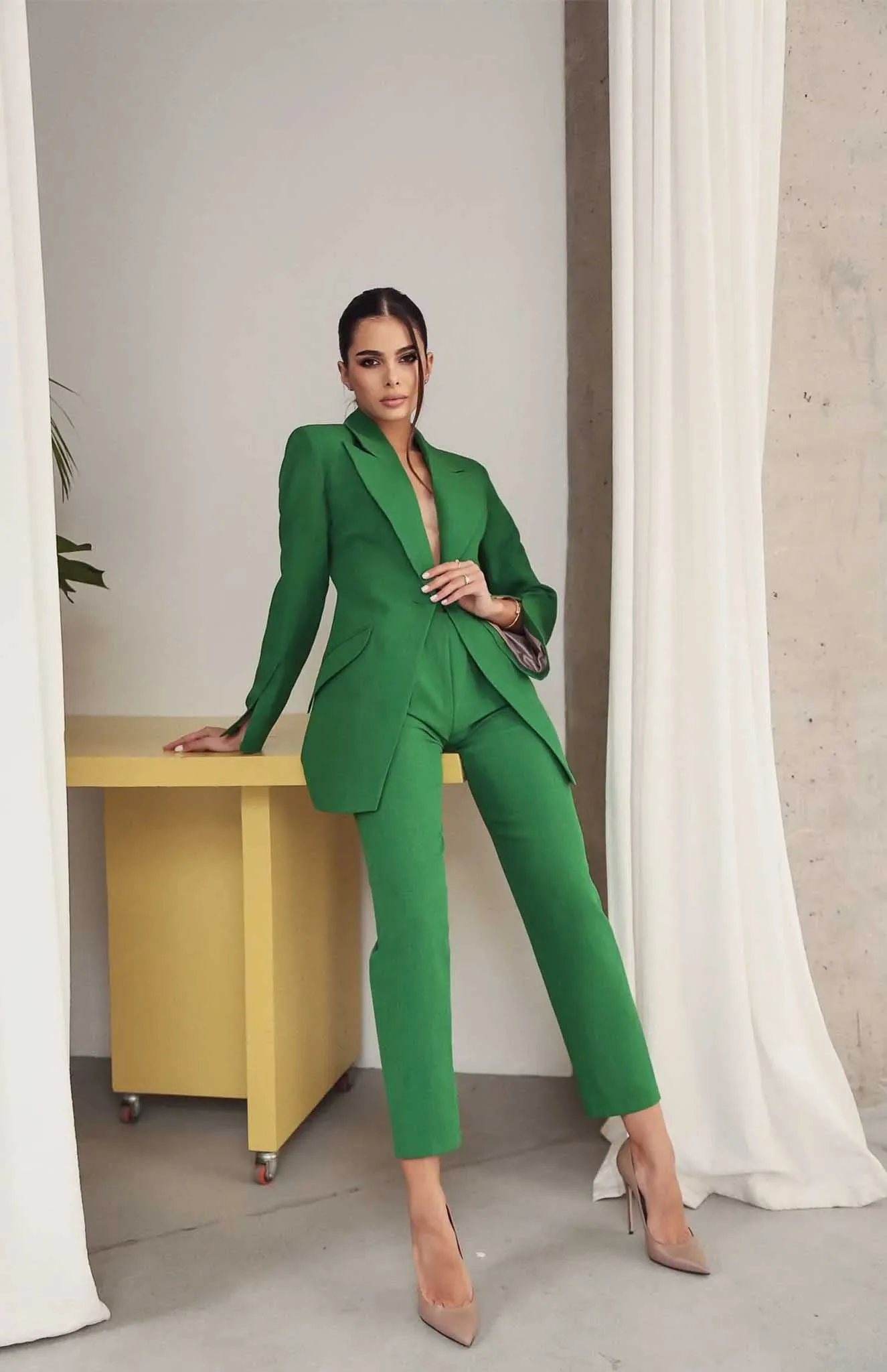 Gloria  | Green Blazer Sets