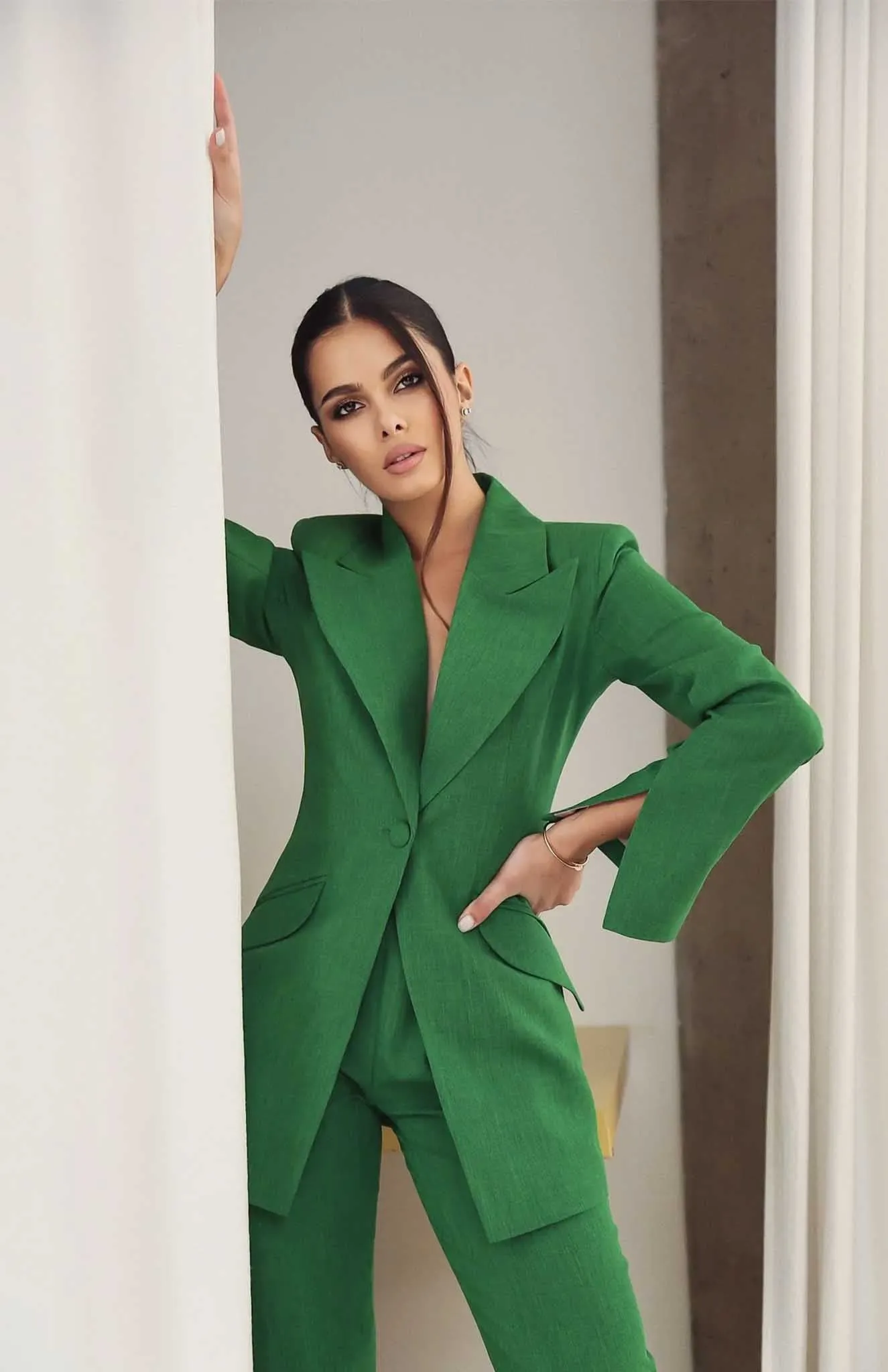 Gloria  | Green Blazer Sets