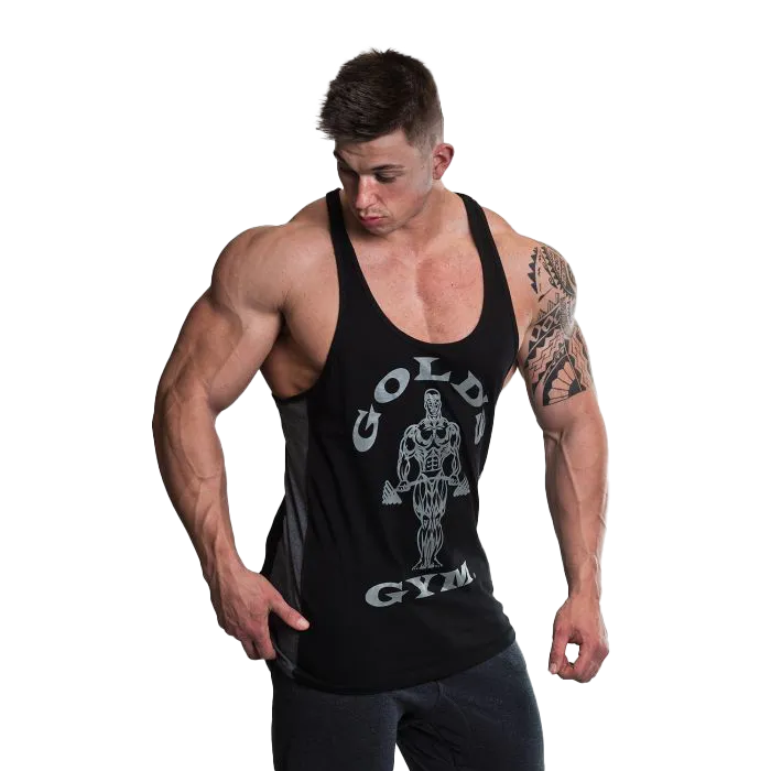 Golds Gym Muscle Joe Panel Stringer - Black/Charcoal