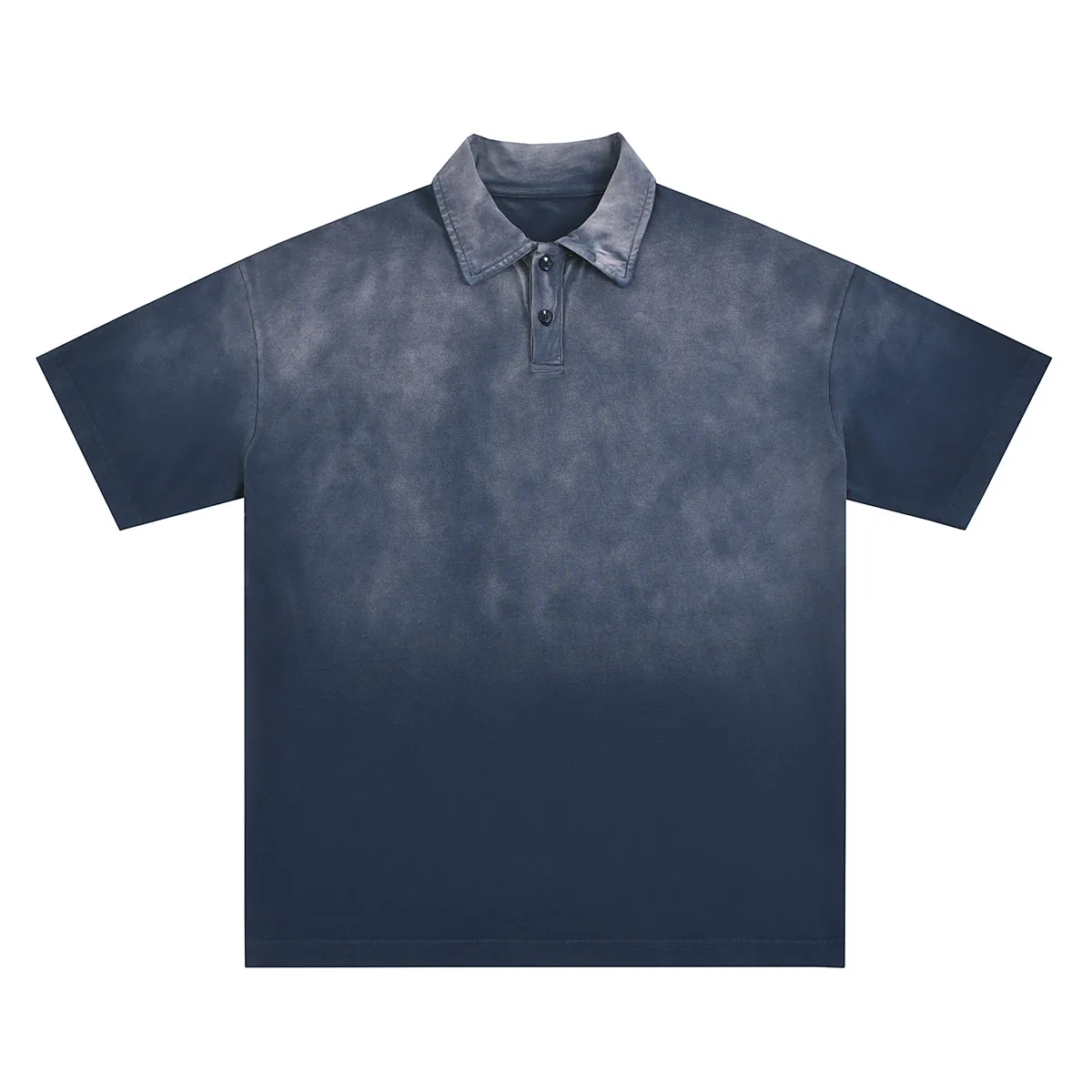 Gradient-Fade Cotton Polo Shirt 310gsm