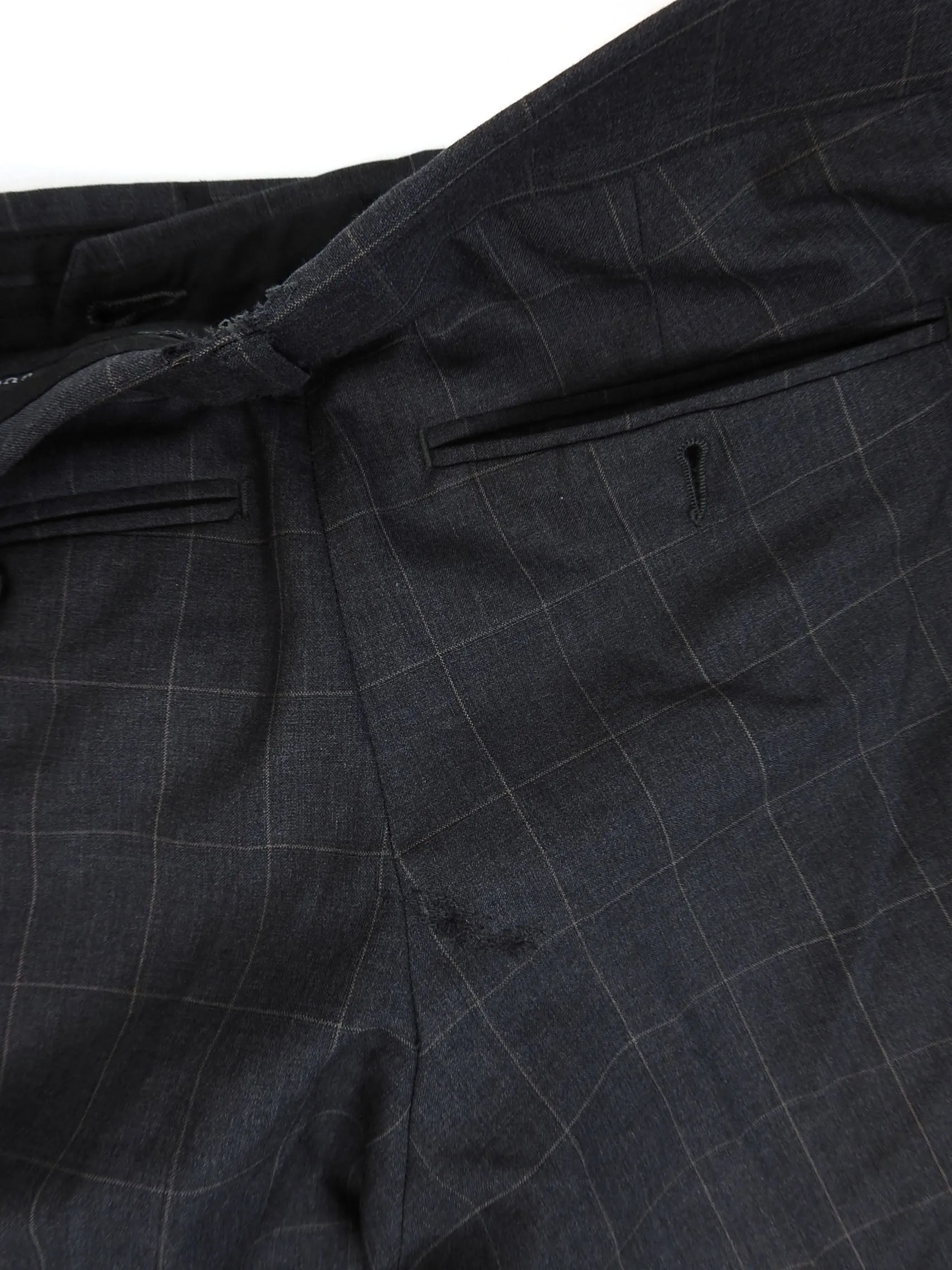 Gucci 2 Piece Check Wool Suit Size 52