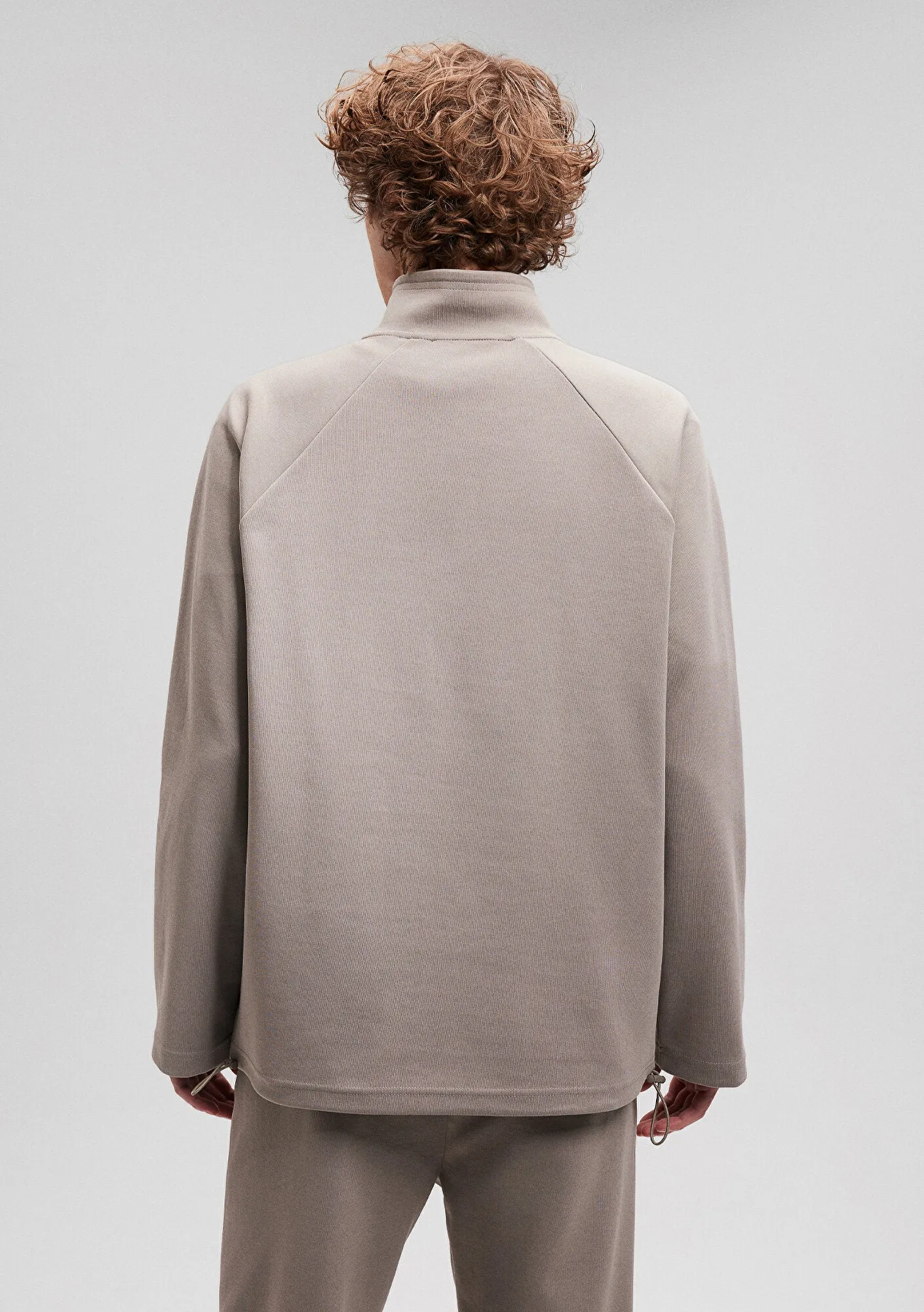 Half Zip Brown Sweatshirt