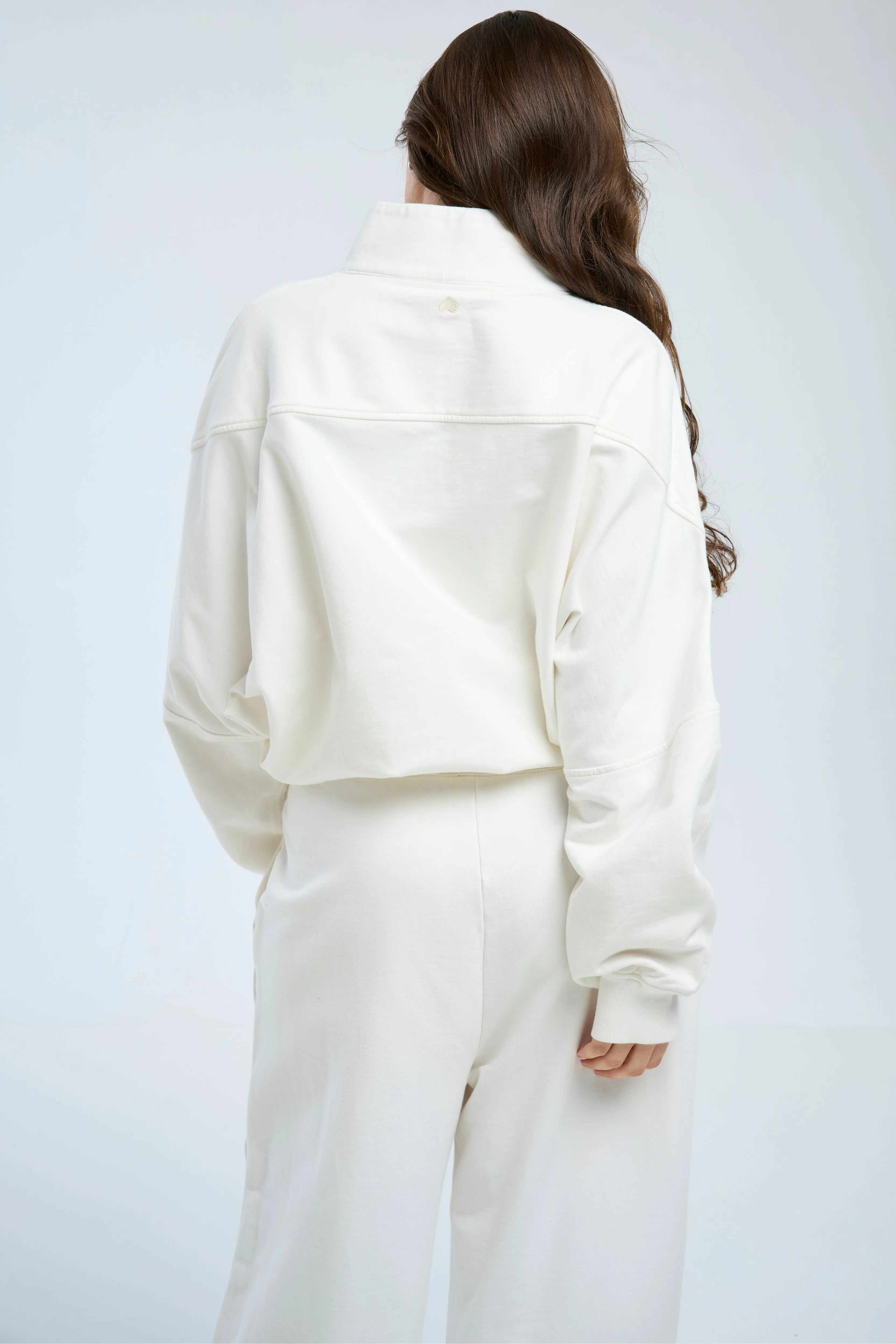 Half Zip  Ivory