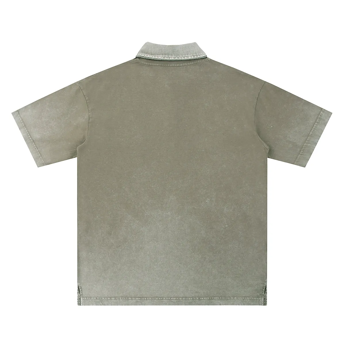 Heavyweight Reverse-Dyed Polo Shirt 320gsm