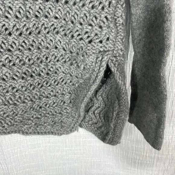 Helmut Lang - Wool   Cashmere Crochet Knit Asymmetric Pullover - Medium