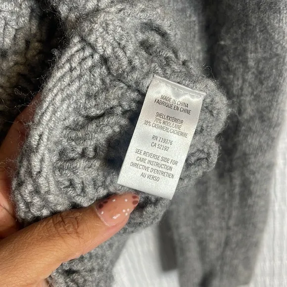 Helmut Lang - Wool   Cashmere Crochet Knit Asymmetric Pullover - Medium