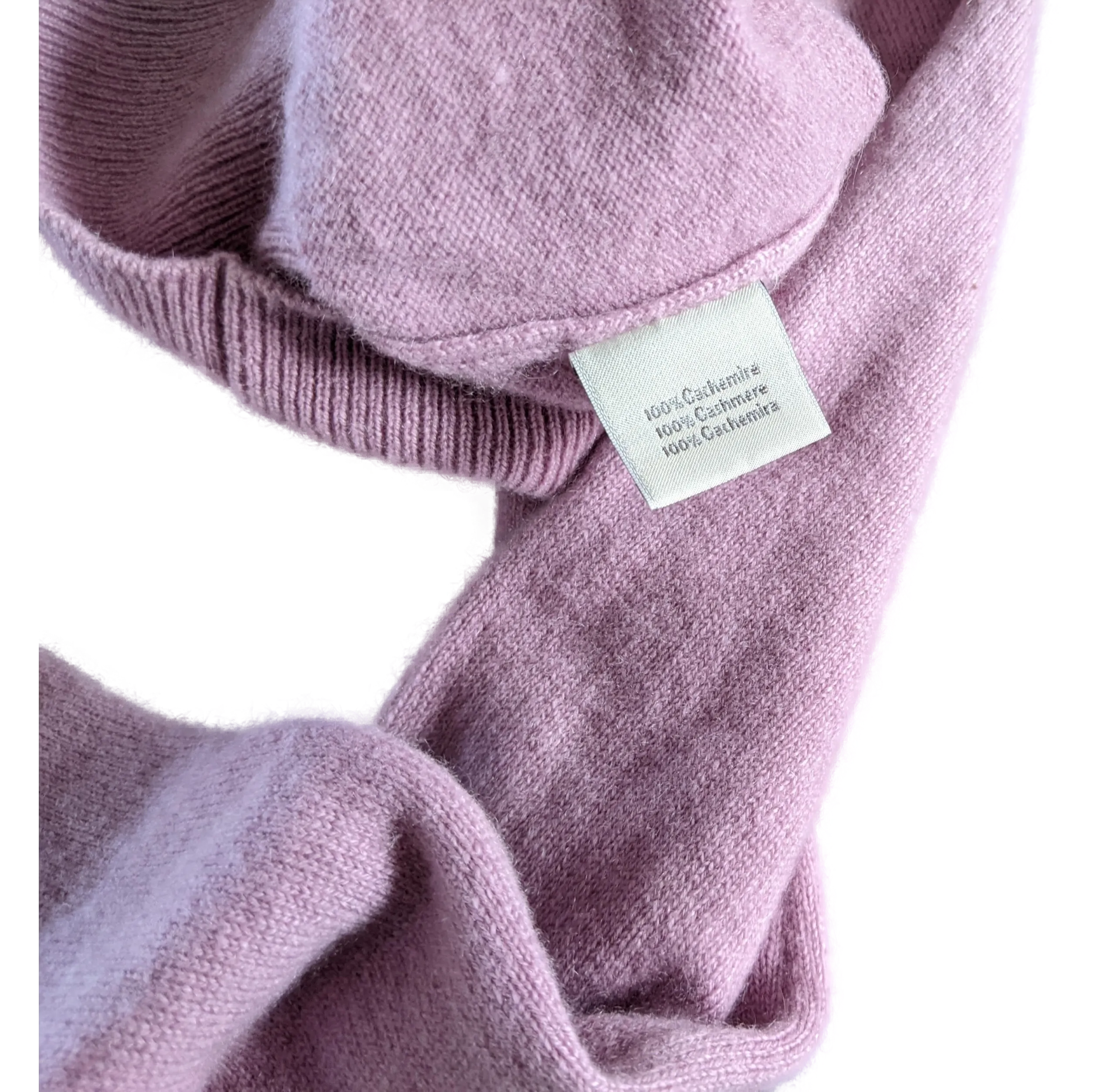 Hermes Men's Lilas 100% Cashmere Classic V-Neck Sweater SzXXL
