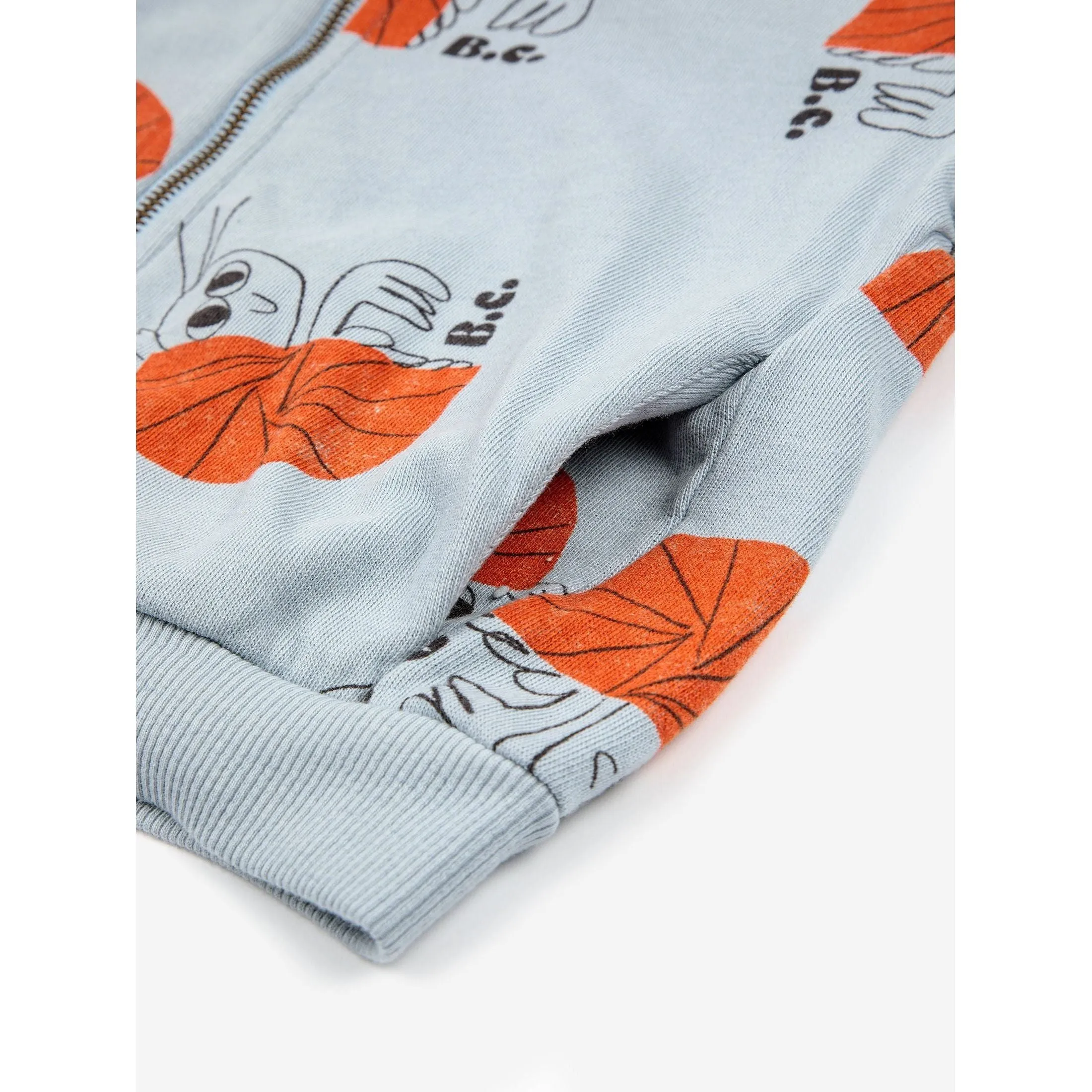 Hermit Crab All Over Zipped Sweatshirt
