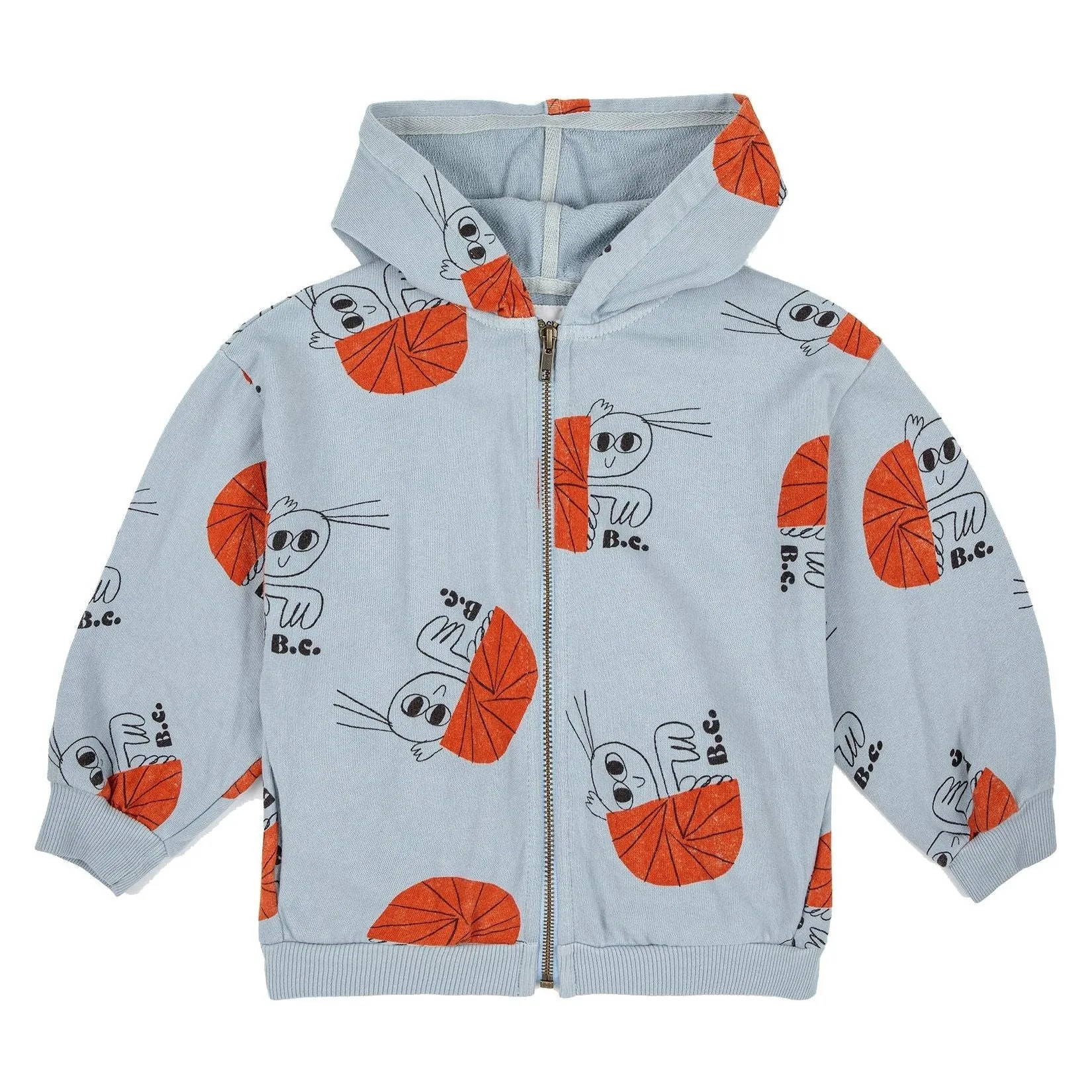 Hermit Crab All Over Zipped Sweatshirt