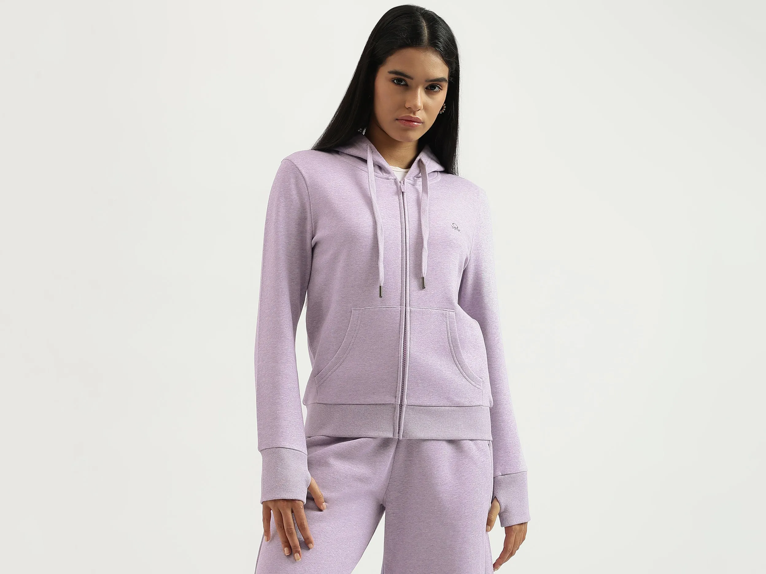 Hooded Neck Solid Sweatshirts
