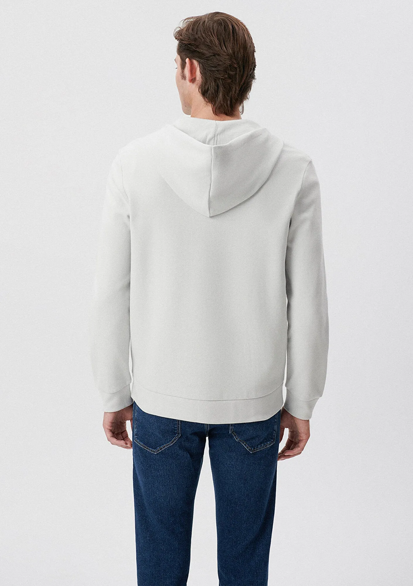 Hooded Zip Up Grey Sweatshirt
