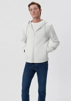 Hooded Zip Up Grey Sweatshirt