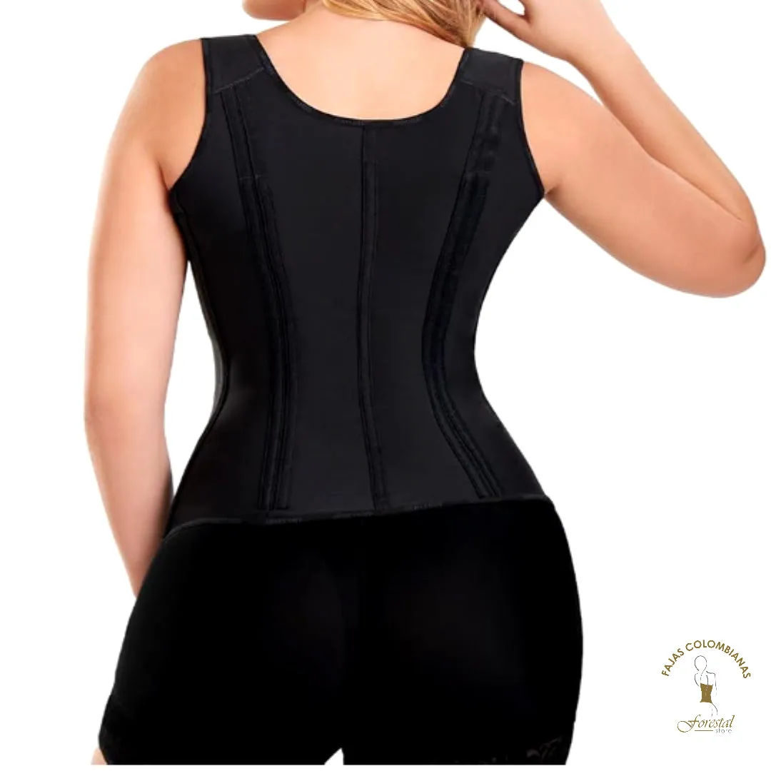 Hourglass silhouette waist cincher with hooks and zipper for women, High Compression | Fajas Colombianas