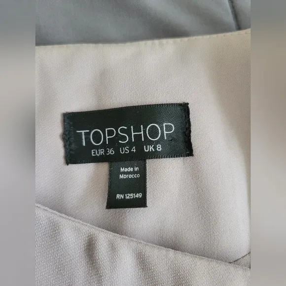 ✨️HP✨️Topshop | Women's Light Gray Chic Moto Style Blazer Jacket (SIZE 4)