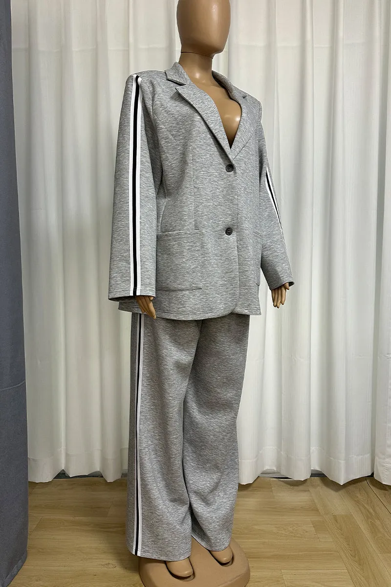 HUS1241 Sporty Blazer Set