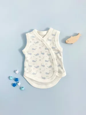 Incubator Vest, Ocean Blue, Premium 100% Organic Cotton