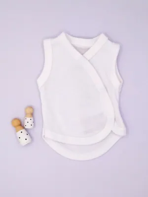 Incubator Vest, White , Premium 100% Organic Cotton