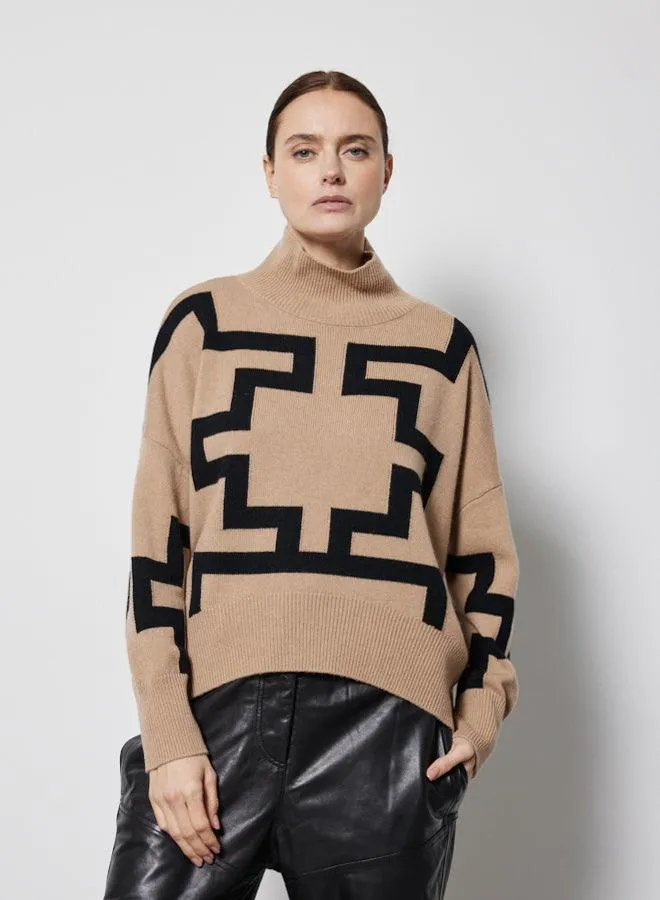Iwar Jumper Fauve/Noir