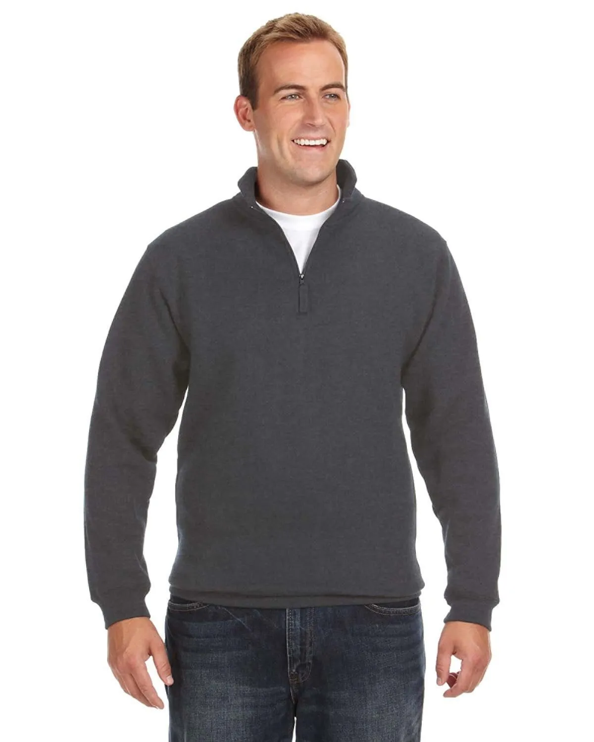 J America Heavyweight Fleece Quarter-Zip