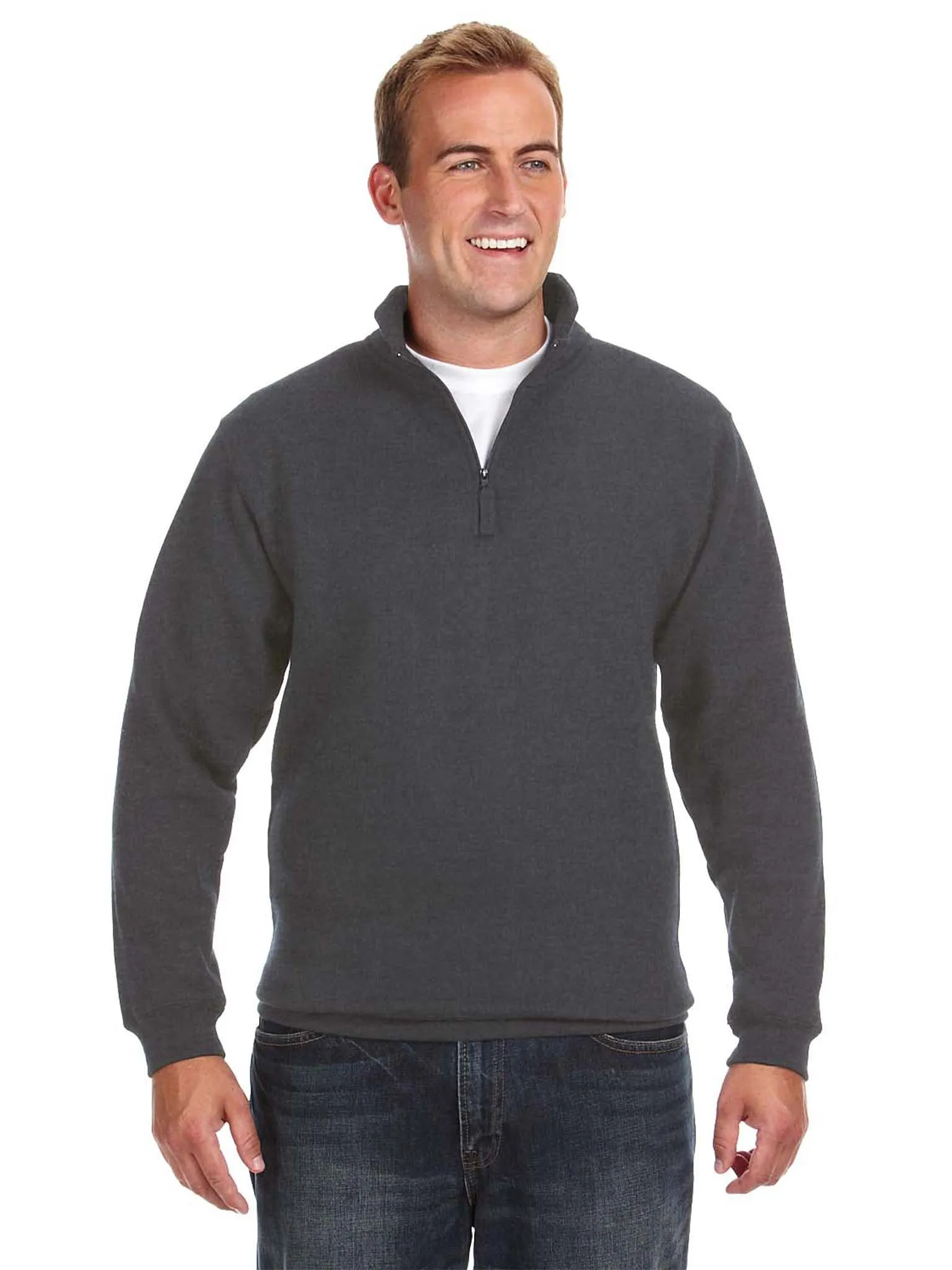 J America Heavyweight Fleece Quarter-Zip